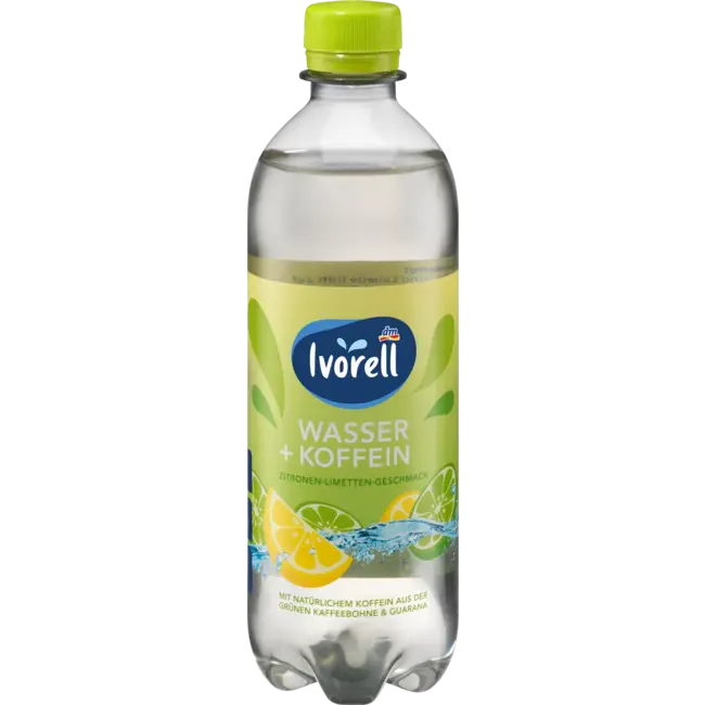 Ivorell Water + Cafeïne Citroen-limoen 500 ml