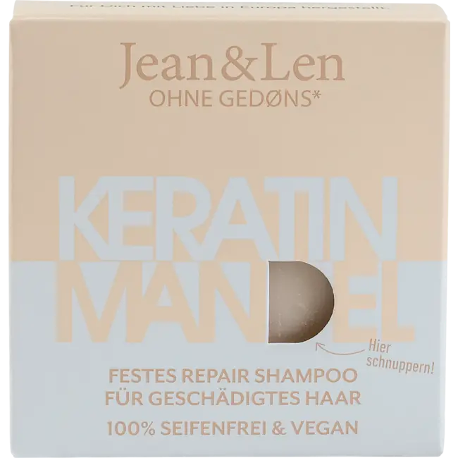 Jean&Len Vaste Shampoo Reparatie Keratine Amandel 60 g