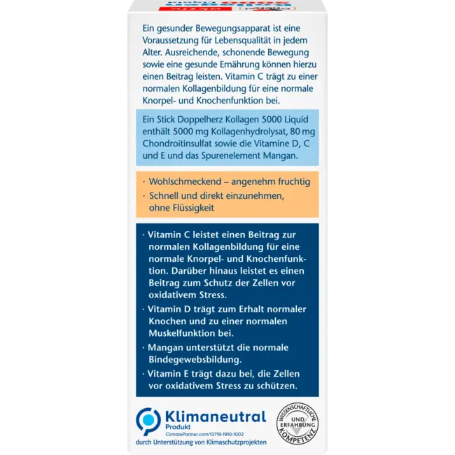 Doppelherz Kollagen 5000 Vloeistof 14 Sticks 140 ml