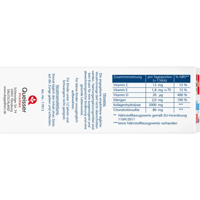 Doppelherz Kollagen 5000 Vloeistof 14 Sticks 140 ml