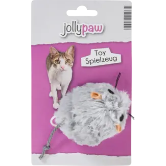 JollyPaw JollyPaw Kattenspeelgoed Fidget Mouse Van Pluche Met Kattenkruid
