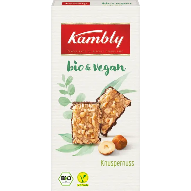 Kambly Bio & Vegan Koekjes Knapperige Nootjes 95g