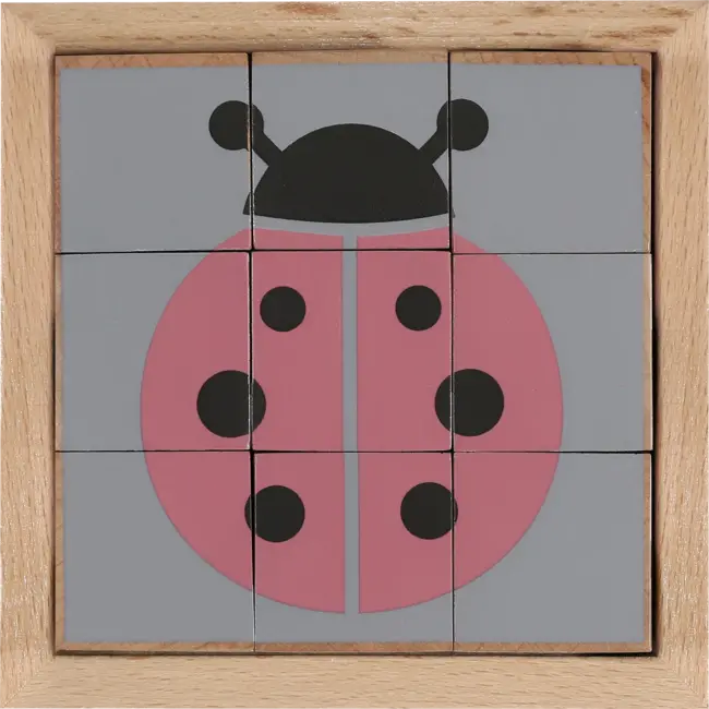 Kindsgut Houten Kubus Puzzel Dieren 1 St