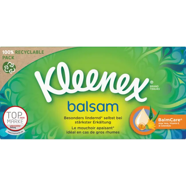 Kleenex Zakdoeken Box Balsem 56 St