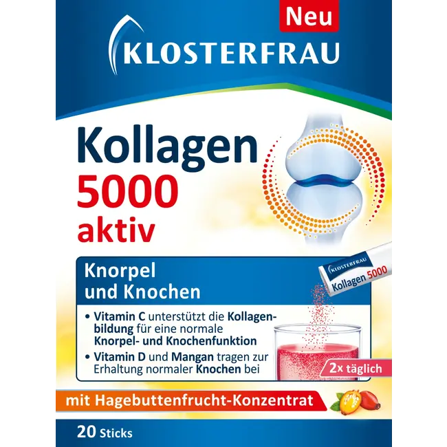Klosterfrau Collageen 5000 Actief Sticks 20st 80 g