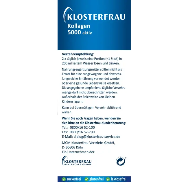 Klosterfrau Collageen 5000 Actief Sticks 20st 80 g