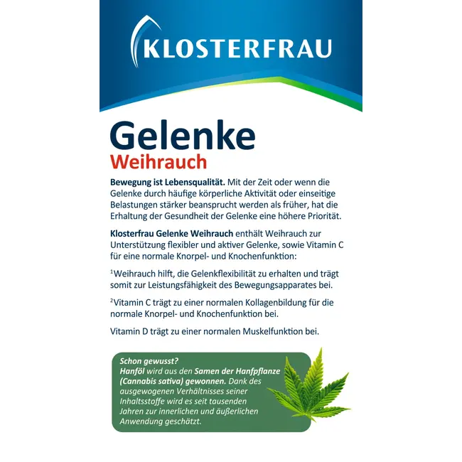 Klosterfrau Gewrichten Curcuma + Wierook 23 g