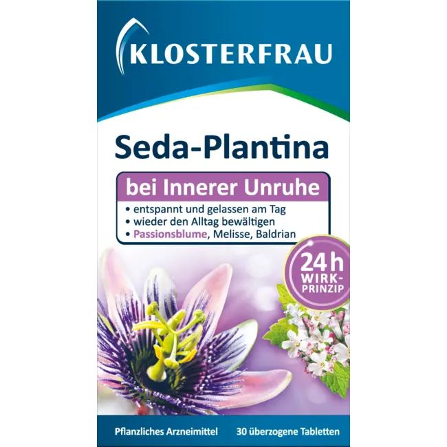Klosterfrau Seda-plantina Innerlijke Rusteloosheid Tabletten 30 St