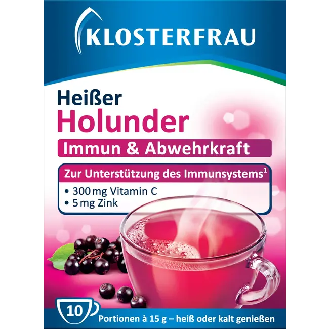 Klosterfrau Hete Vlierbessen Warme Drank Zakjes 10 St. 150 g