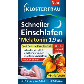 Klosterfrau Klosterfrau Snel In Slaap Vallen Melatonine 1,9 Mg 30 Tabletten