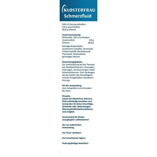 Klosterfrau Pijnvloeistof Spray 150 ml