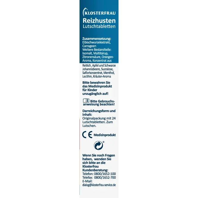 Klosterfrau Prikkelhoest Zuigtabletten 24 St