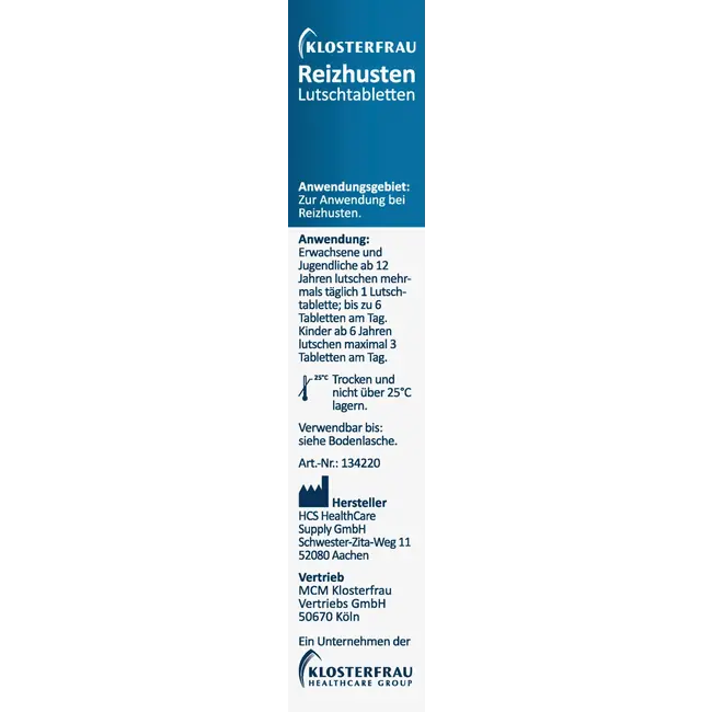Klosterfrau Prikkelhoest Zuigtabletten 24 St