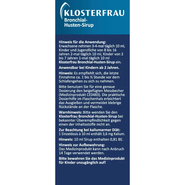 Klosterfrau Bronchiaal-husten-siroop 100 ml
