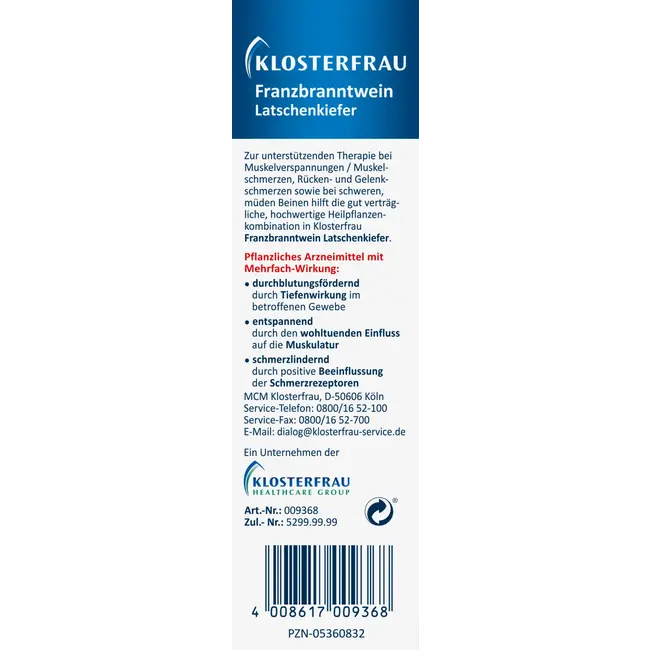 Klosterfrau Mobilind Franse Brandewijn Latschenkiefer 200 ml