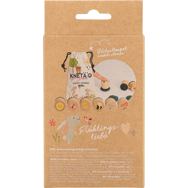KNETÄ Houten Stempelset 'häppy Spring' Voor Klei 1 St