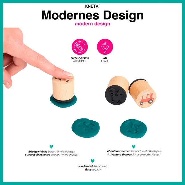 KNETÄ Houten Stempelset Bauärnhof Voor Klei 1 St