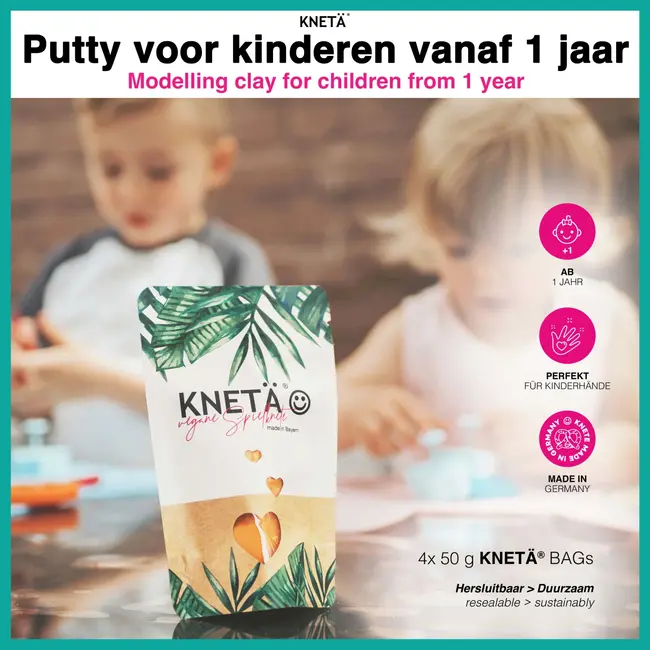 KNETÄ Knete 4er Tassenset 200 g