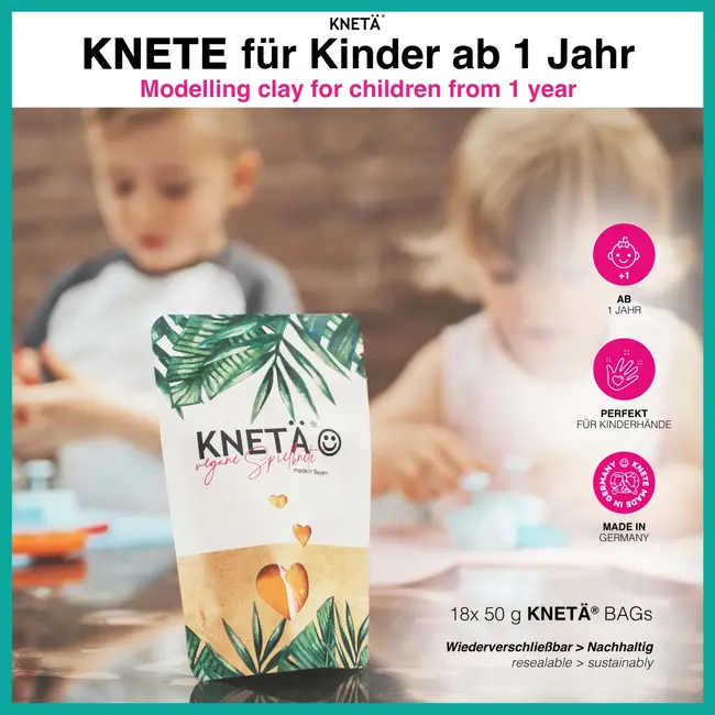 KNETÄ Kneedbare 18er Tassenset 900 g