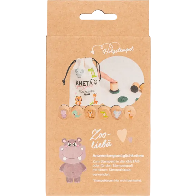 KNETÄ Houten Stempelset Zoo Animäls Voor Klei 1 St