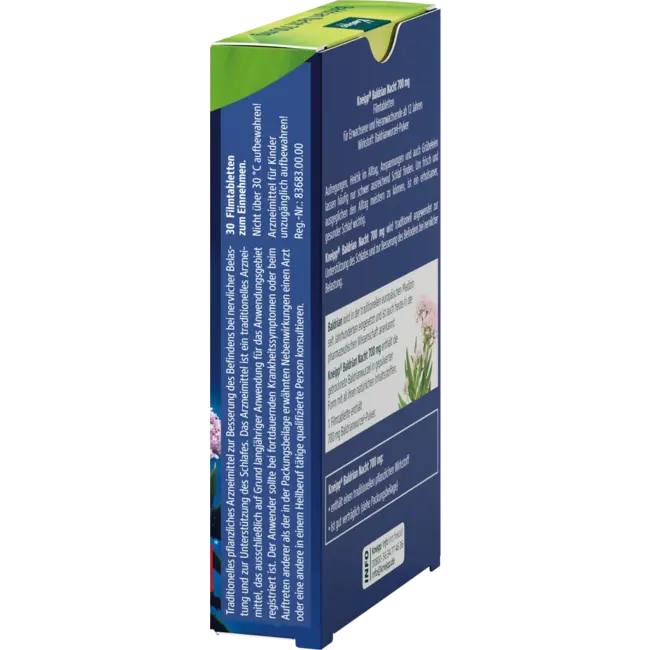 Kneipp Valeriaan Nacht, 700 mg tabletten 30 St
