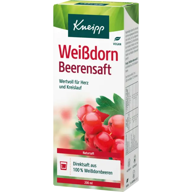 Kneipp Meidoorn Bessensap Voor Hart En Bloedsomloop 200 ml