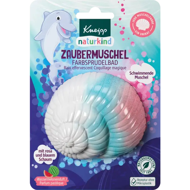 Kneipp Naturkind Kinderbadadditief Toverschelp Kleurbubbelbad 85 g