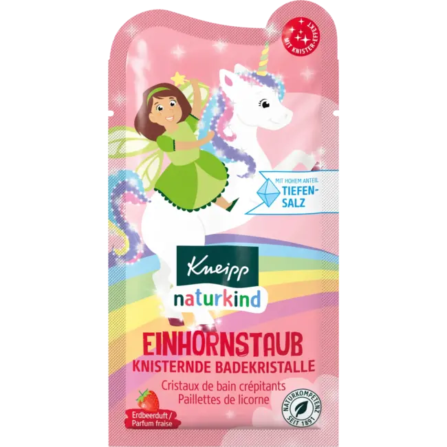 Kneipp Naturkind Kinderbadadditief Knetterende Badzouten Eenhoornstof 60 g