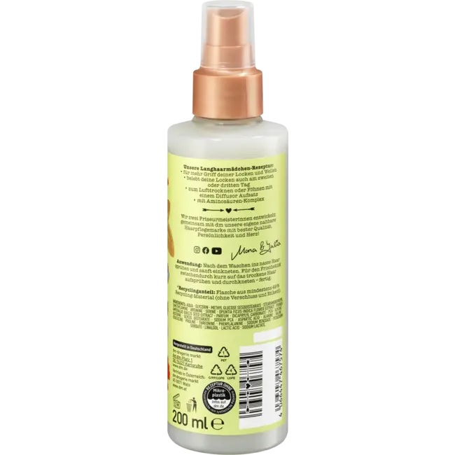 Langhaarmädchen Natuurlijke Krullenspray 200 ml