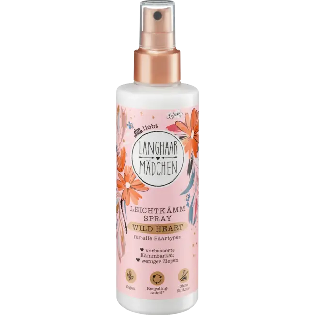 Langhaarmädchen Licht Kamspray Wild Heart 200 ml