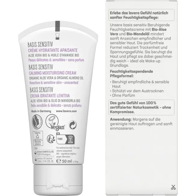lavera Gezichtscrème Basis Sensitief Kalmerend 50 ml