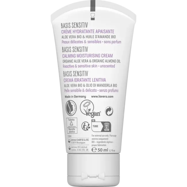 lavera Gezichtscrème Basis Sensitief Kalmerend 50 ml