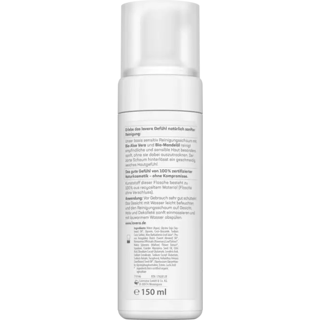 lavera Reinigingsschuim Basis Sensitief 150 ml