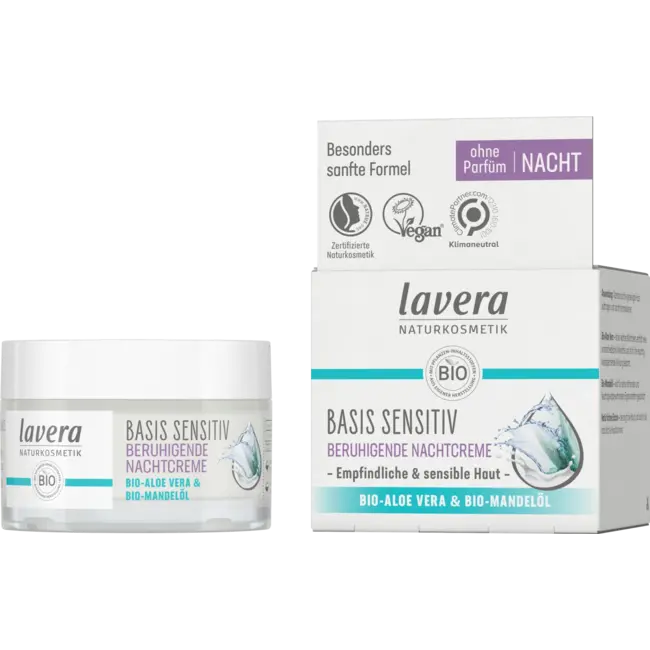 lavera Nachtcrème Basis Sensitief 50 ml