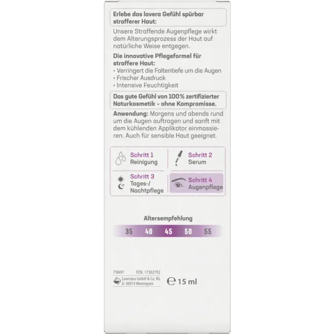 lavera Oogcrème Verstevigend 15 ml