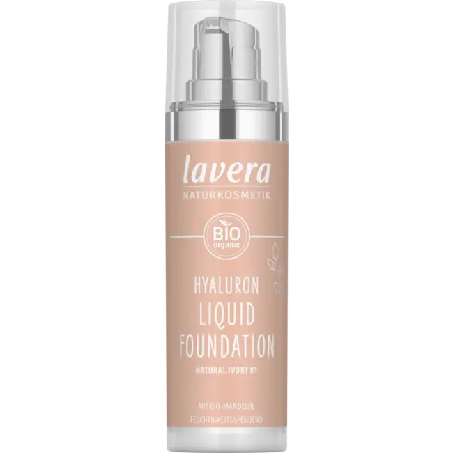 lavera Foundation Hyaluron Liquid 01 Natuurlijk Ivoor 30 ml