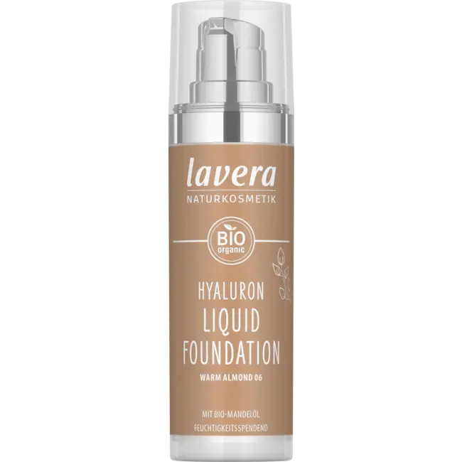 lavera Foundation Hyaluron Liquid 06 Warme Amandel 30 ml
