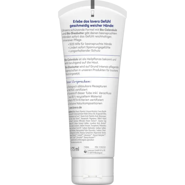 lavera Handcrème Repair SOS Help Met Bio Calendula & Bio Shea Butter 75 ml