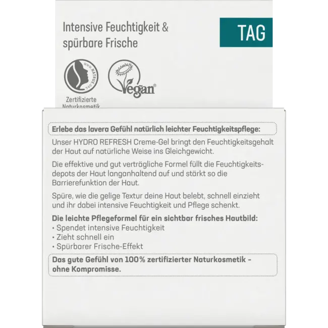 lavera Gezichtscrème Gel Hydro Refresh 50 ml