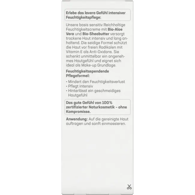 lavera Gezichtscrème Basis Sensitief Droge Huid 50 ml
