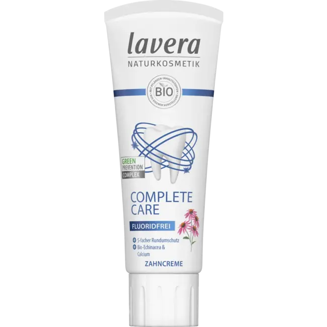 lavera Tandpasta Complete Care Met Biologische Echinacea & Calcium Fluoridevrij 75 ml