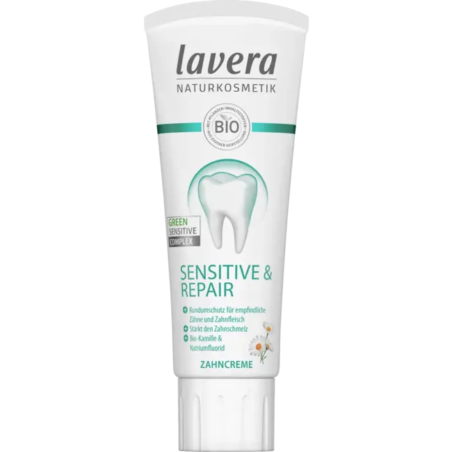 lavera Tandpasta Sensitive & Repair Met Biologische Kamille 75 ml