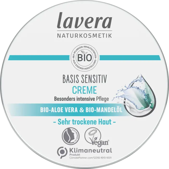 lavera Gezichtscrème Basis Sensitief In Blik 150 ml