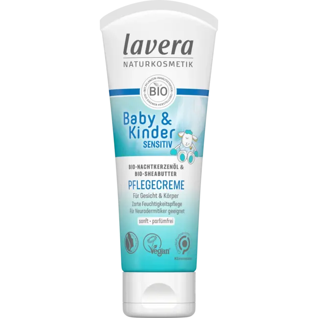 lavera Baby & Kinderen Verzorgingscrème Gezicht & Lichaam Gevoelig 75 ml