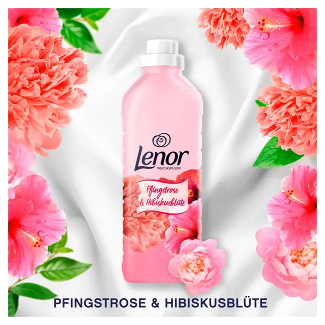 Lenor Wasverzachter Pioenroos & Hibiscusbloem 38WL 0.95L