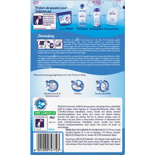 Lenor Droogdoeken Aprilfris 34 St