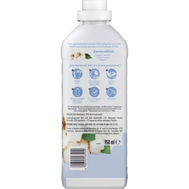 Lenor Wasverzachter Pure & Fresh Katoen Bloesem 38WL 0.95 l