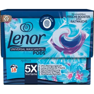 LENOR Lenor Volwasmiddel Pods Aprilfris 18 Wl