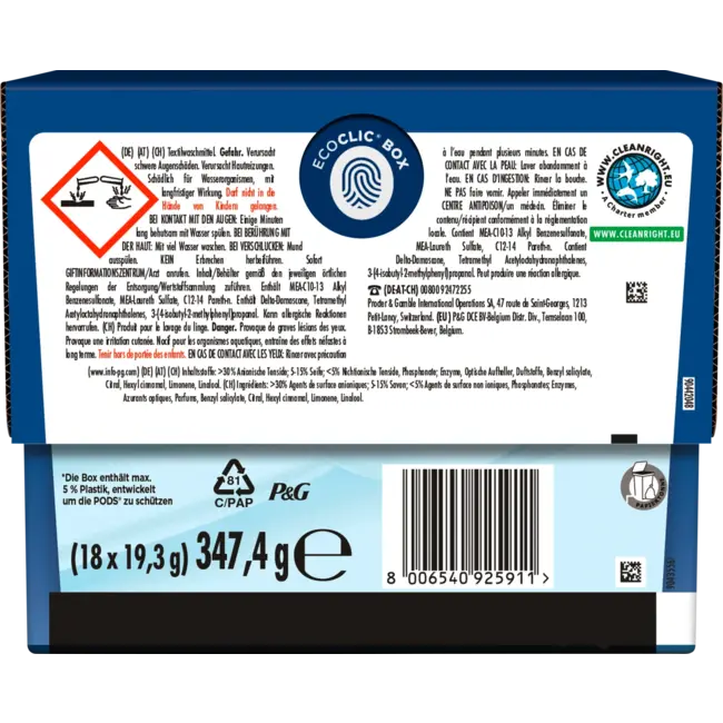 Lenor Volwasmiddel Pods Aprilfris 18 Wl