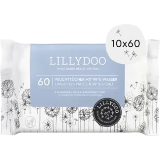 Lillydoo Lillydoo Natte Doekjes Met 99% Water (10x60 St)